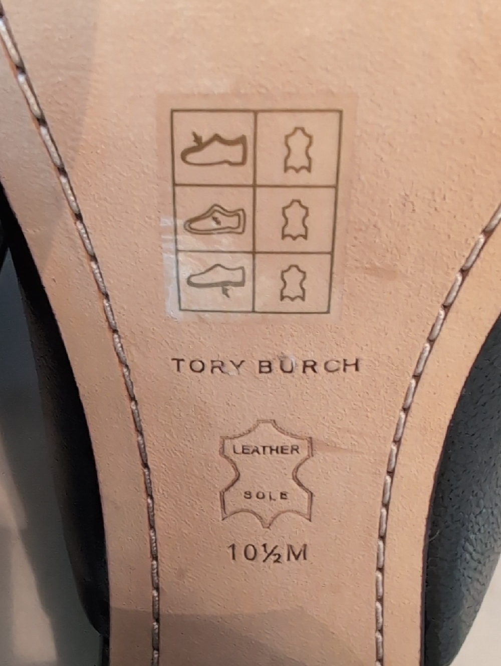 Tory Burch Perrine Black Leather Mule Pumps, Women’s Size 10.5M - Picture 7 of 10